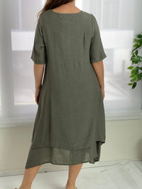 Oxley Khaki Layering Dress