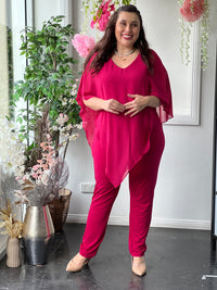 Juno Fuchsia Jersey Pants
