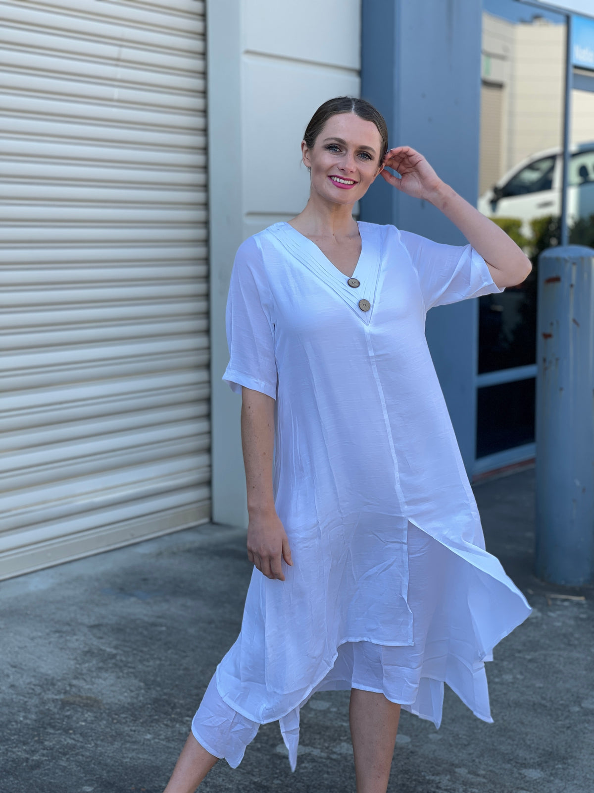 Oxley White Layering Dress