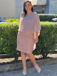 Weslyn Dusty Pink Goddess Dress