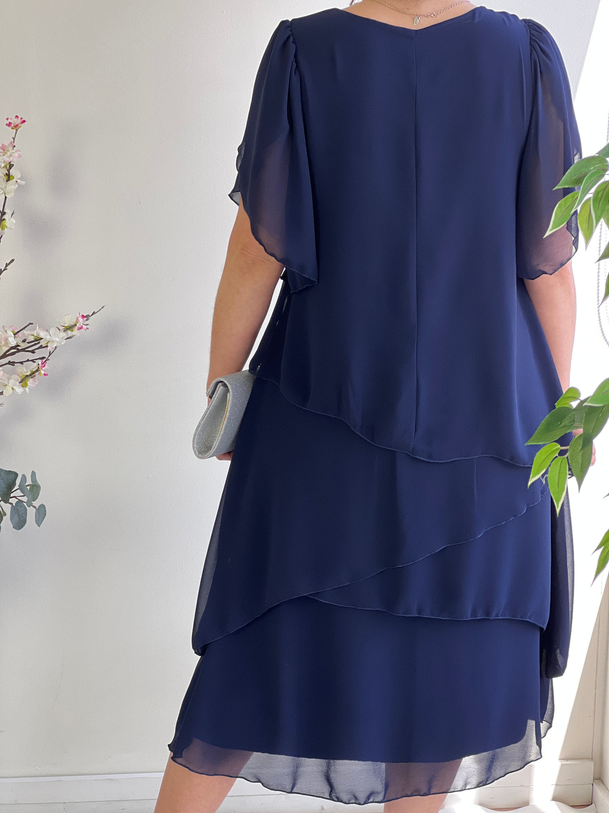 Charlotte Navy Evening Dress