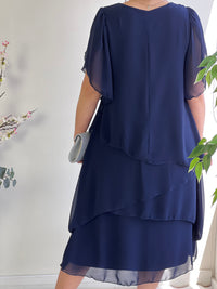 Charlotte Navy Evening Dress