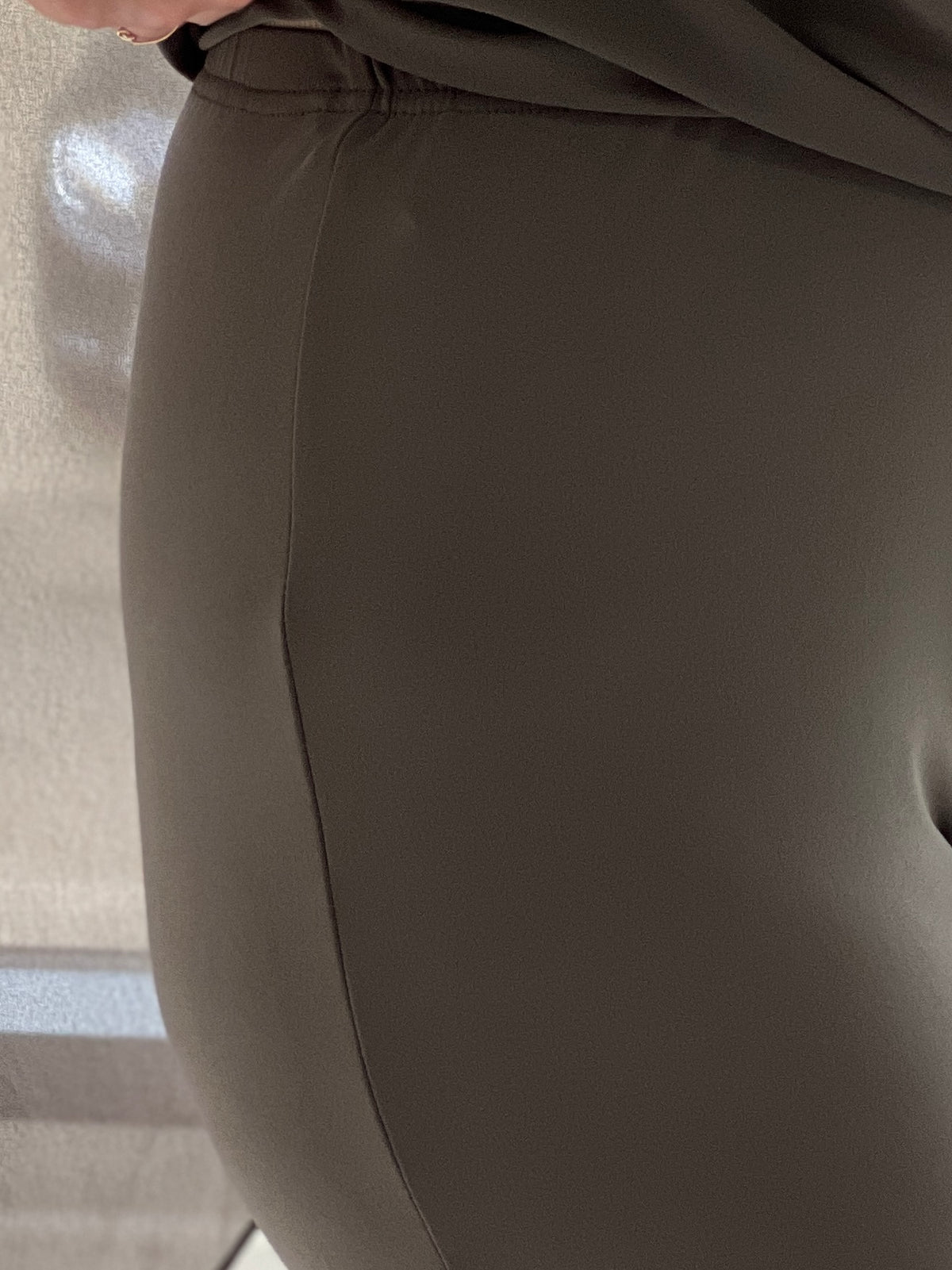 Juno Khaki Jersey Pants