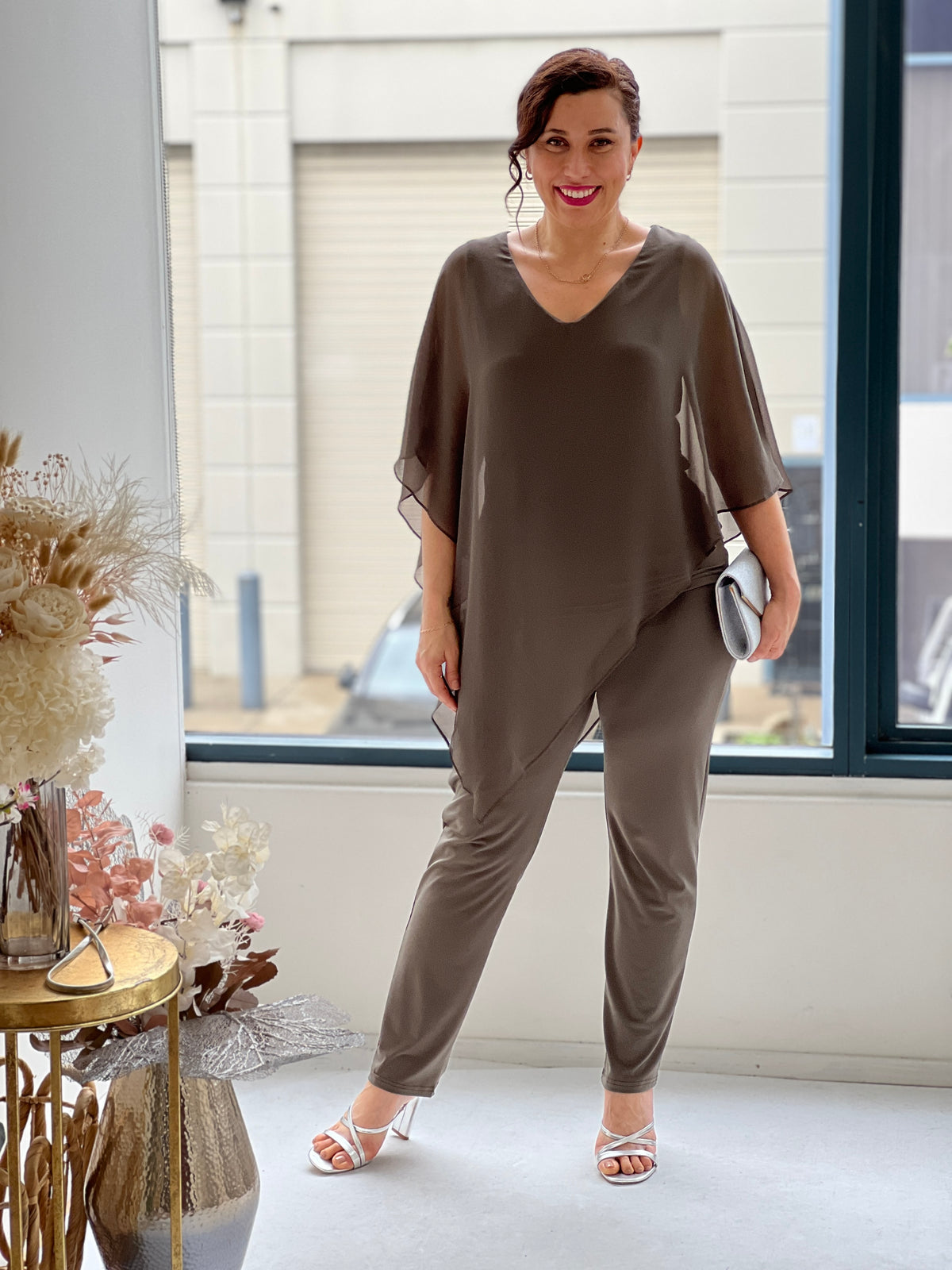 Juno Khaki Jersey Pants