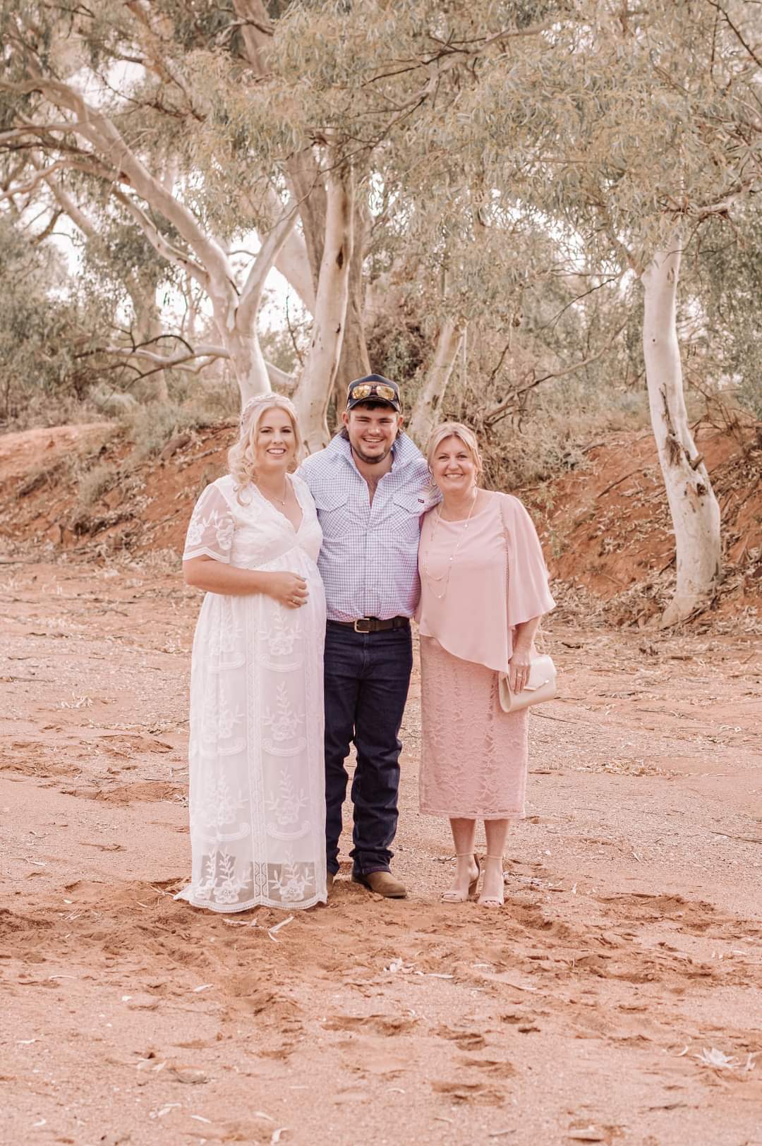 Geraldine Blush Lace Dress