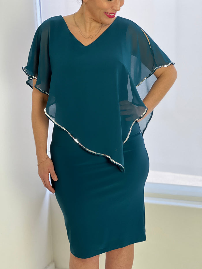 Lewis Teal Evening Dress