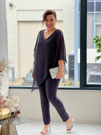 Juno Charcoal Jersey Pants