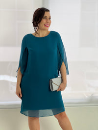 Shila Teal Evening Dress