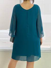 Shila Teal Evening Dress