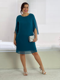 Shila Teal Evening Dress