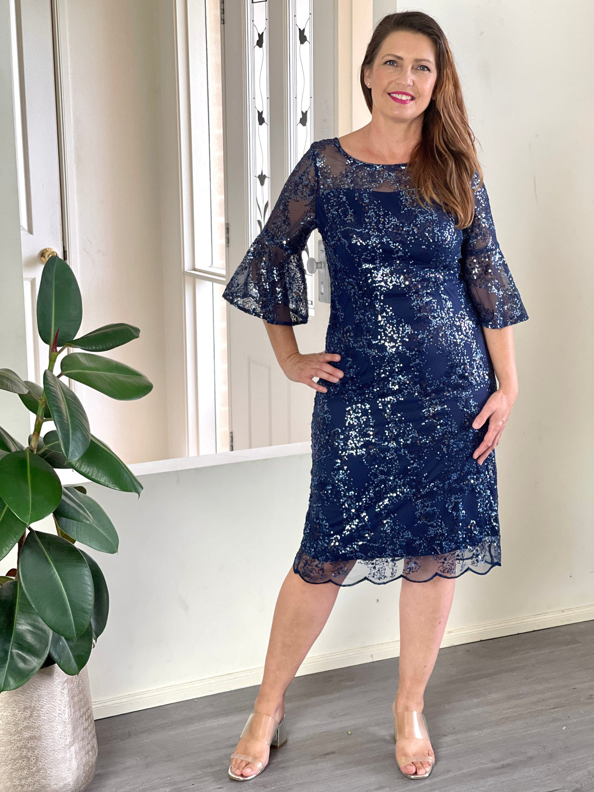 Dressxox DRESSES Francis Navy Sequin Dress