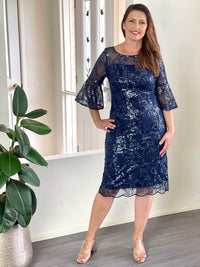 Dressxox DRESSES Francis Navy Sequin Dress