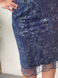 Dressxox DRESSES Francis Navy Sequin Dress
