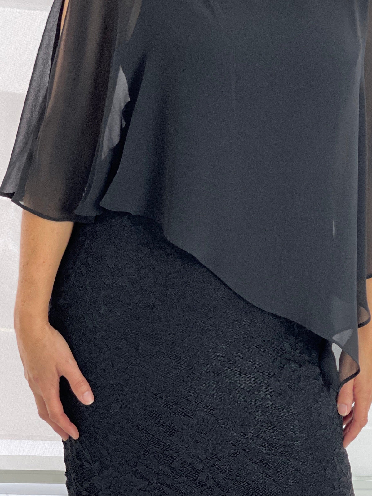 Four Girlz DRESSES Geraldine Black Lace Dress