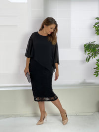 Four Girlz DRESSES Geraldine Black Lace Dress