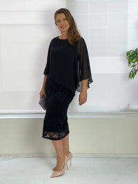 Four Girlz DRESSES Geraldine Black Lace Dress