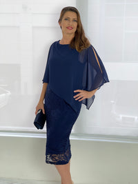 Four Girlz DRESSES Geraldine Navy Lace Dress