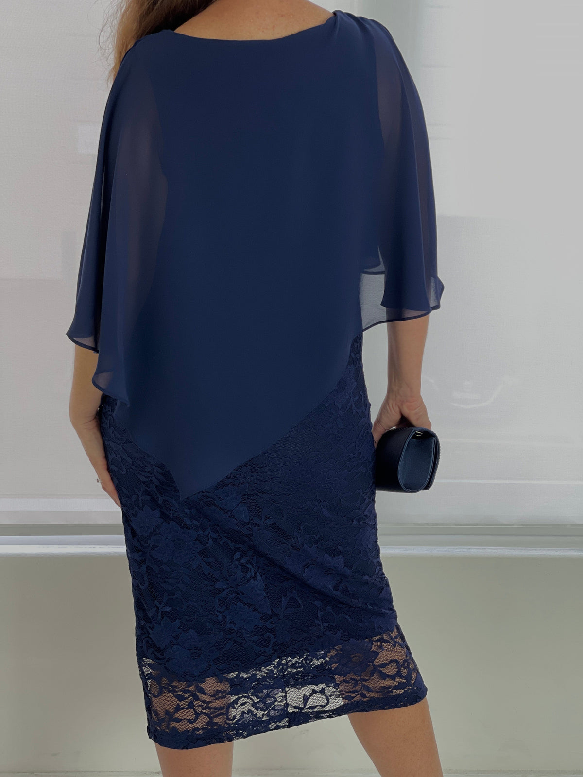 Four Girlz DRESSES Geraldine Navy Lace Dress
