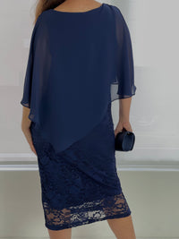 Four Girlz DRESSES Geraldine Navy Lace Dress