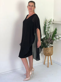 Four Girlz DRESSES Helena Black Evening Dress
