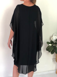 Four Girlz DRESSES Helena Black Evening Dress