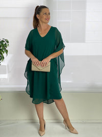 Four Girlz DRESSES Helena Emerald Evening Dress