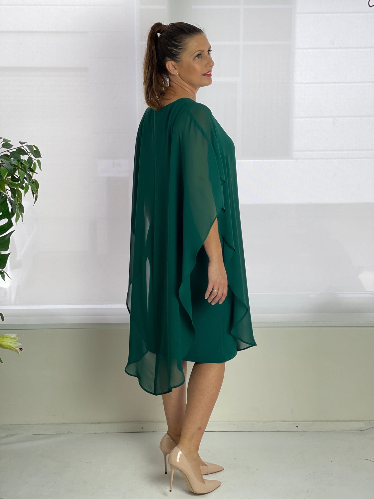 Four Girlz DRESSES Helena Emerald Evening Dress