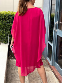 Four Girlz DRESSES Helena Fuchsia Evening Dress