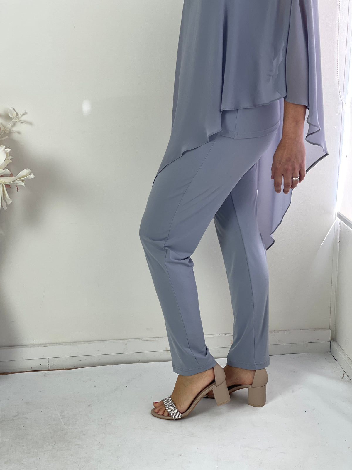 Four Girlz Separates Juno Silver Jersey Pants