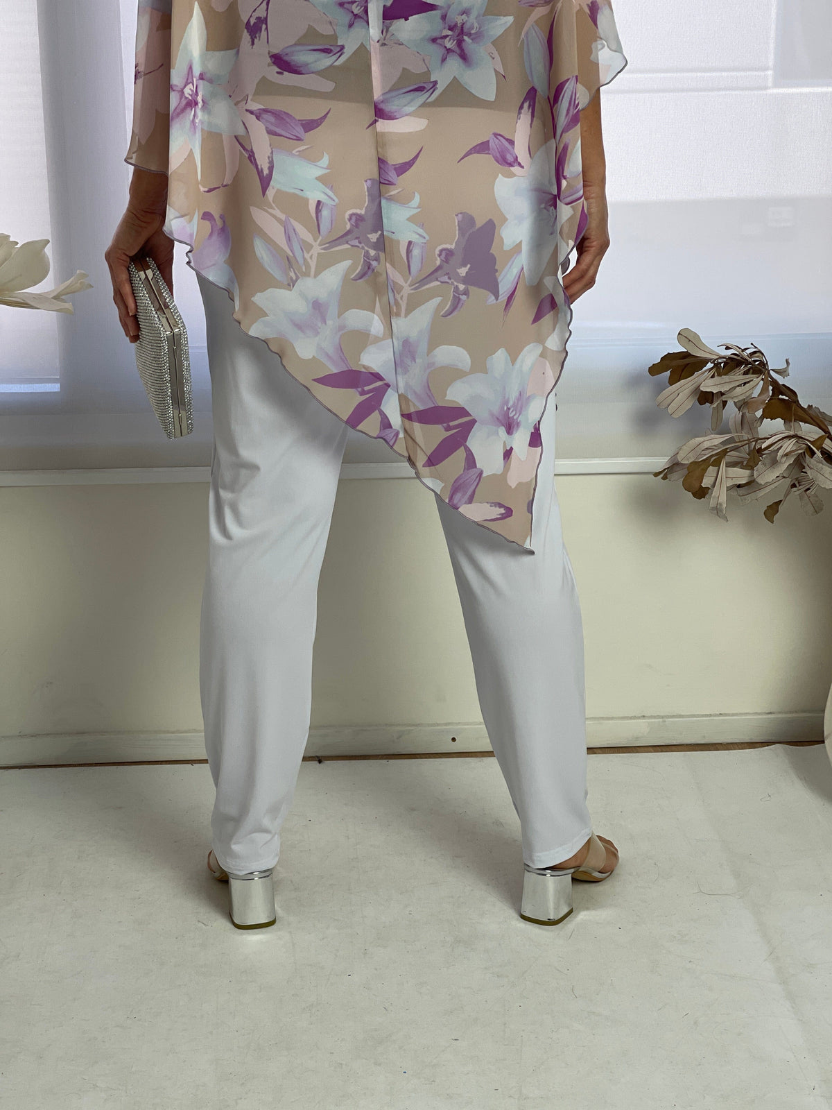 Four Girlz Separates Juno White Jersey Pants