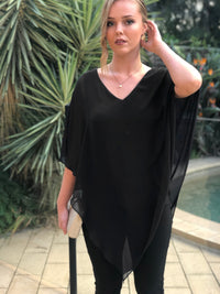 Four Girlz Separates Nessa Black Evening Top