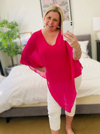 Four Girlz Separates Nessa Fuchsia Evening Top