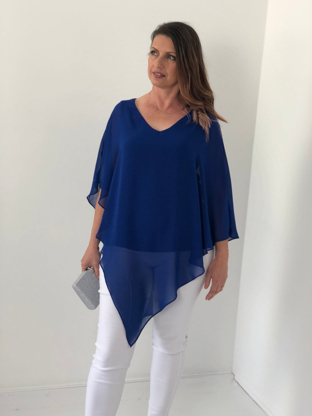 Nessa Red Evening Top