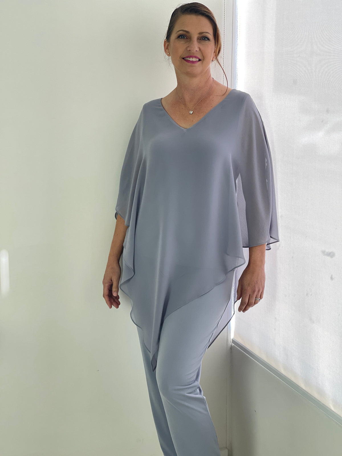 Four Girlz Separates Nessa Silver Evening Top