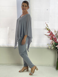 Four Girlz Separates Nessa Silver Evening Top