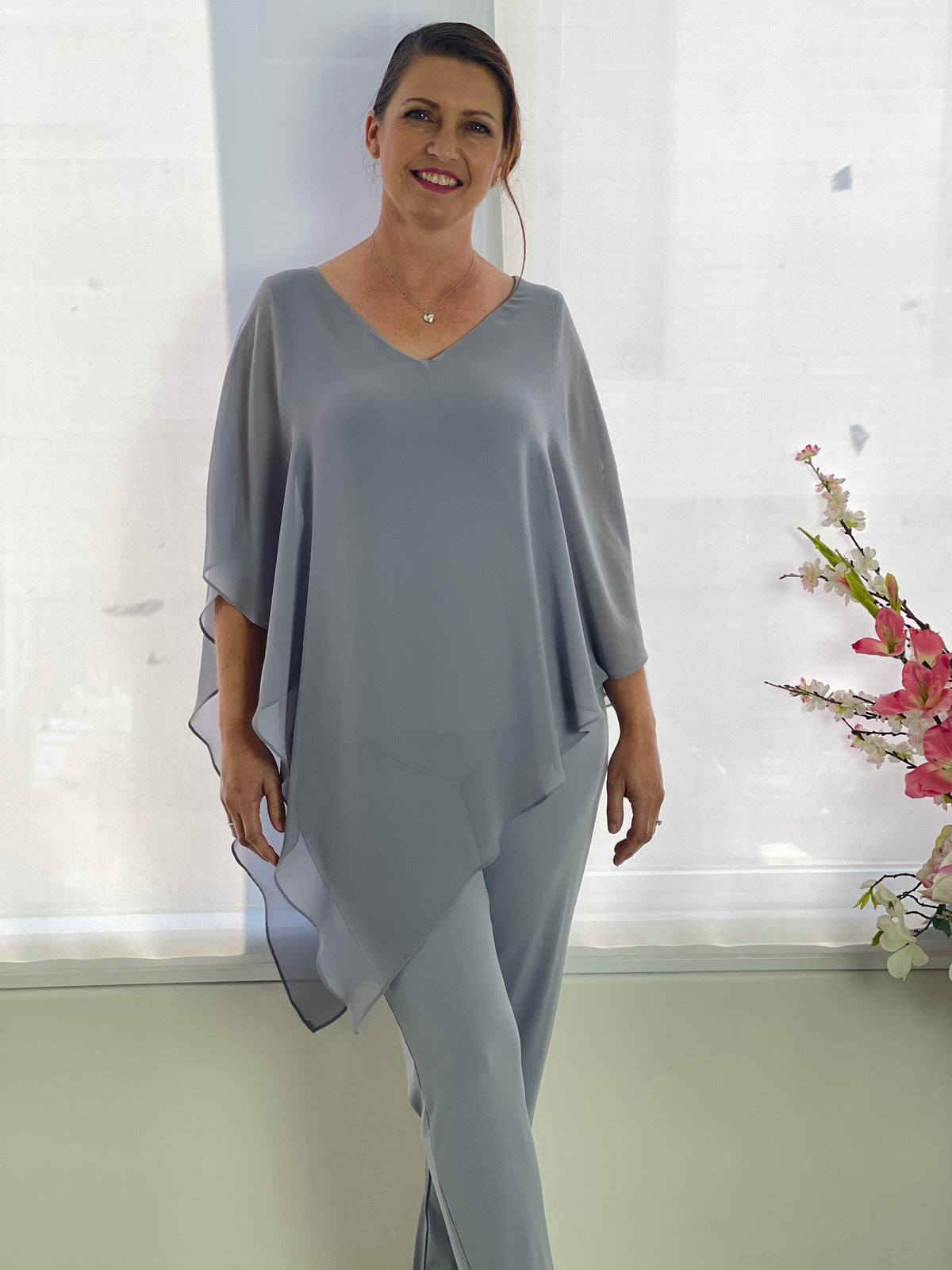 Four Girlz Separates Nessa Silver Evening Top