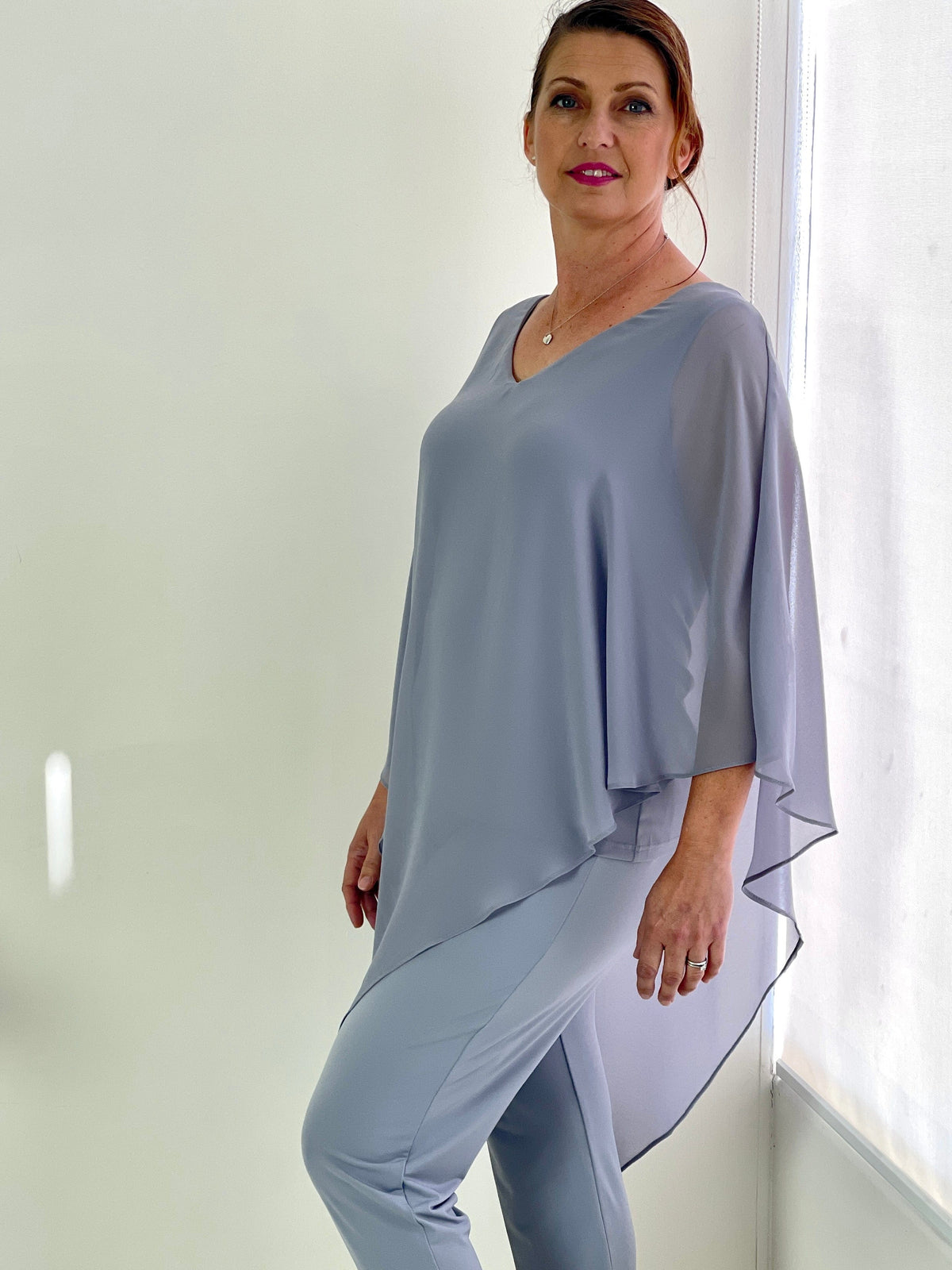 Four Girlz Separates Nessa Silver Evening Top