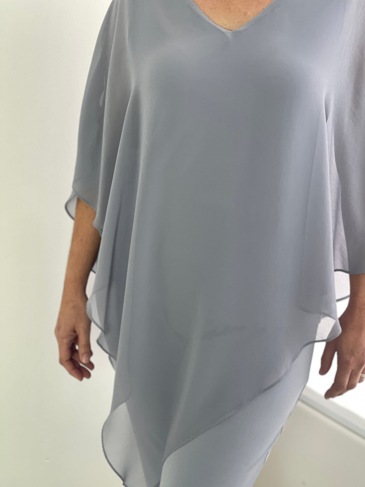 Four Girlz Separates Nessa Silver Evening Top