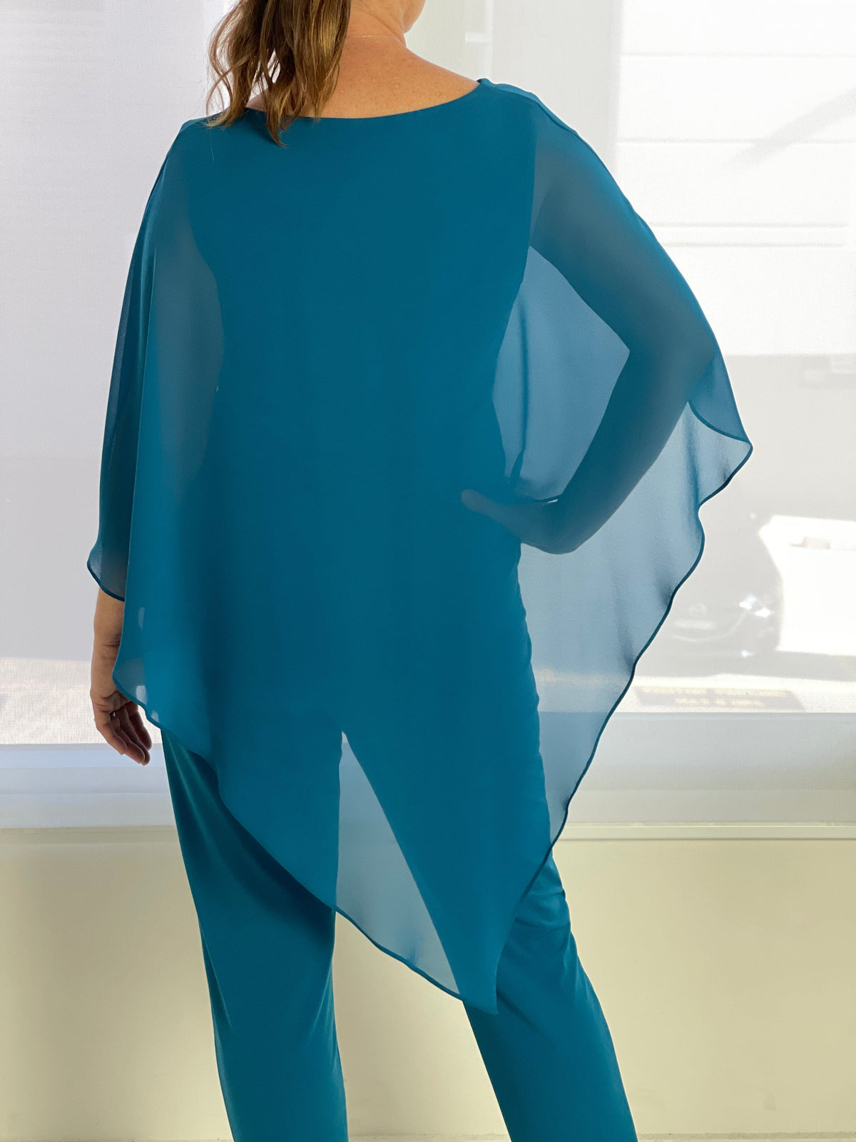 Four Girlz Separates Nessa Teal Evening Top