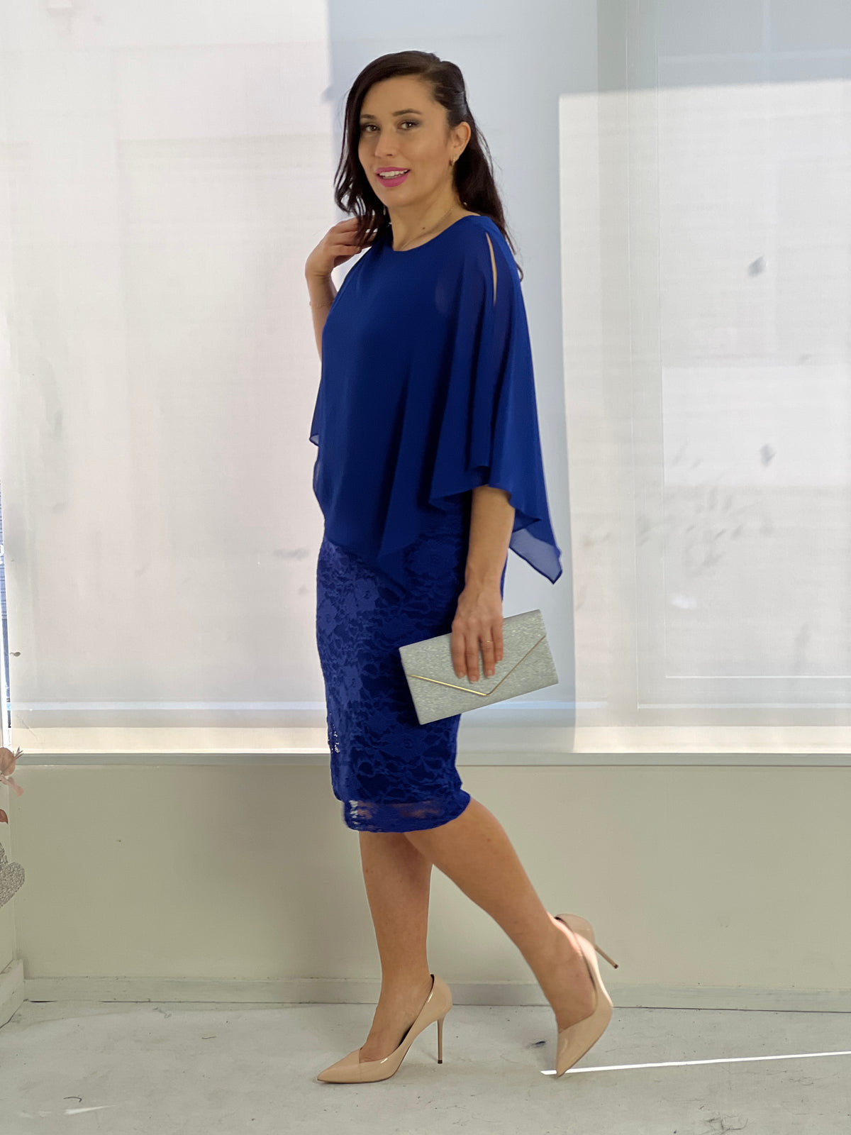 Geraldine Royal Lace Dress