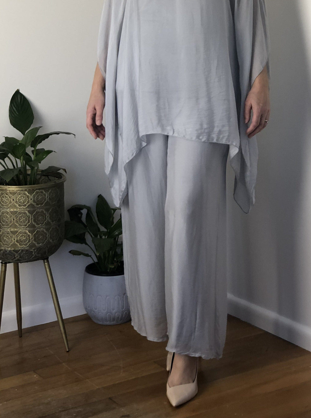Fort Silver Silk Pants – Dressxox