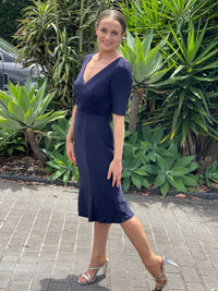 Miss Anne DRESSES Cubana Navy Event Dress