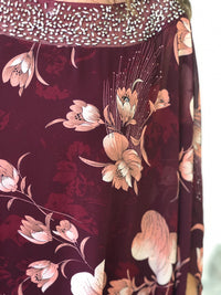 Miss Anne DRESSES Elias Burgundy Evening Dress