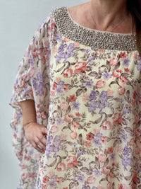 Miss Anne DRESSES Elias Sand Floral Evening Dress