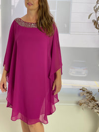 Miss Anne DRESSES Etan Fuchsia Evening Dress
