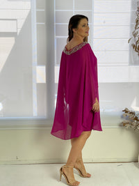 Miss Anne DRESSES Etan Fuchsia Evening Dress