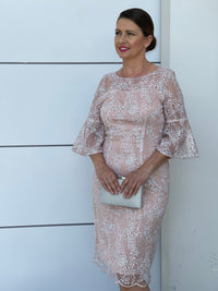 Miss Anne DRESSES Francis Blush Sequin Dress