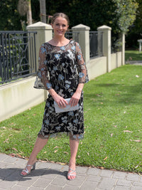 Miss Anne DRESSES Tearose Black Evening Dress