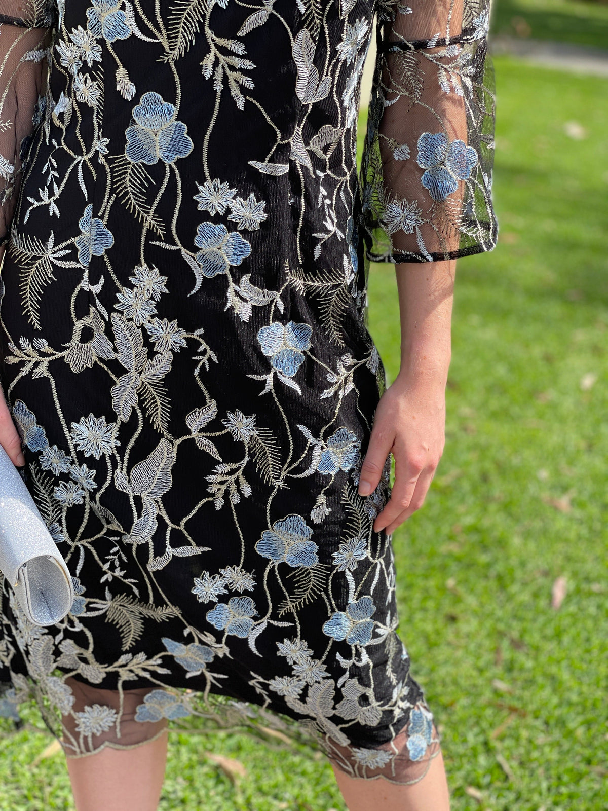 Miss Anne DRESSES Tearose Black Evening Dress