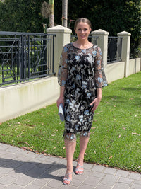 Miss Anne DRESSES Tearose Black Evening Dress